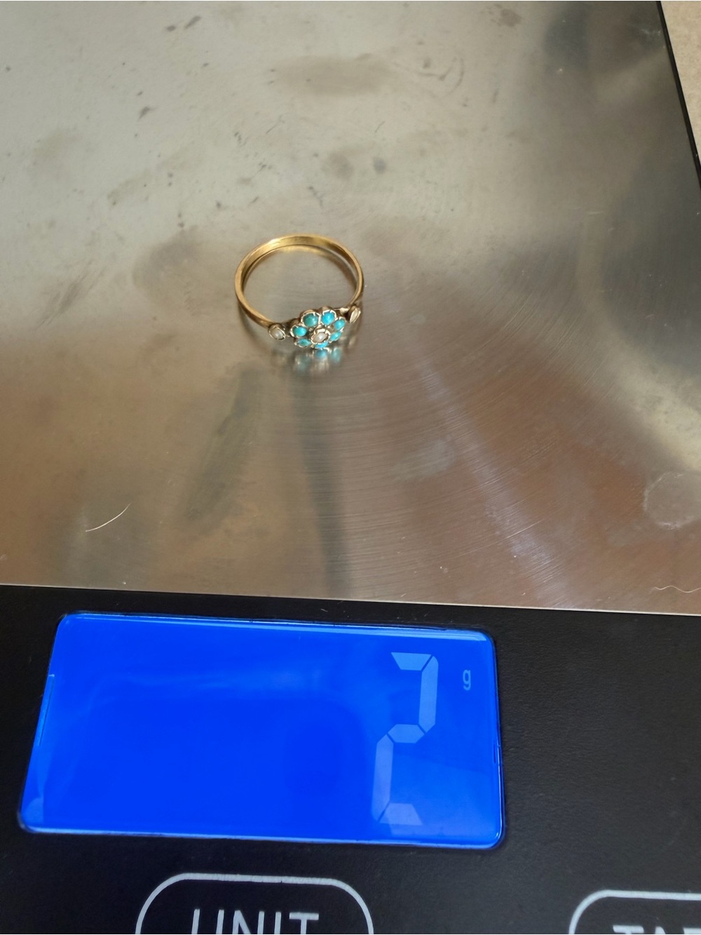 Antique 14k Floral Ring - Picture 4 of 8